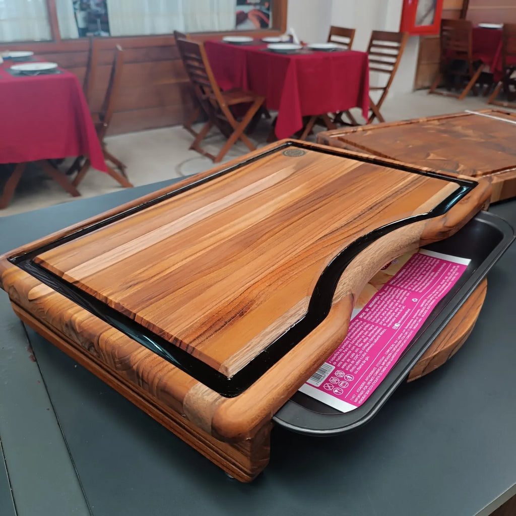 Tábua para Churrasco Smart com Gaveta Premium 45x30cm