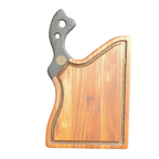 Tábua Califórnia Formato Cutelo Cabo Shou Sugi Ban