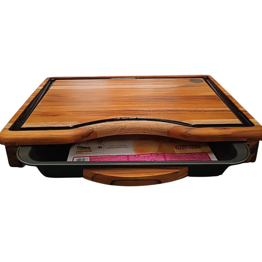 Tábua para Churrasco Smart com Gaveta Premium 45x30cm