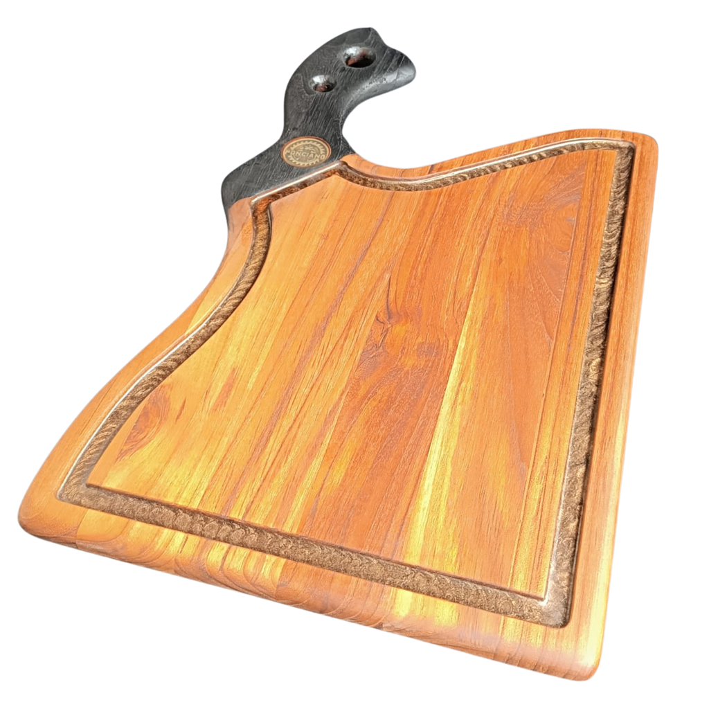 Tábua Califórnia Formato Cutelo Cabo Shou Sugi Ban