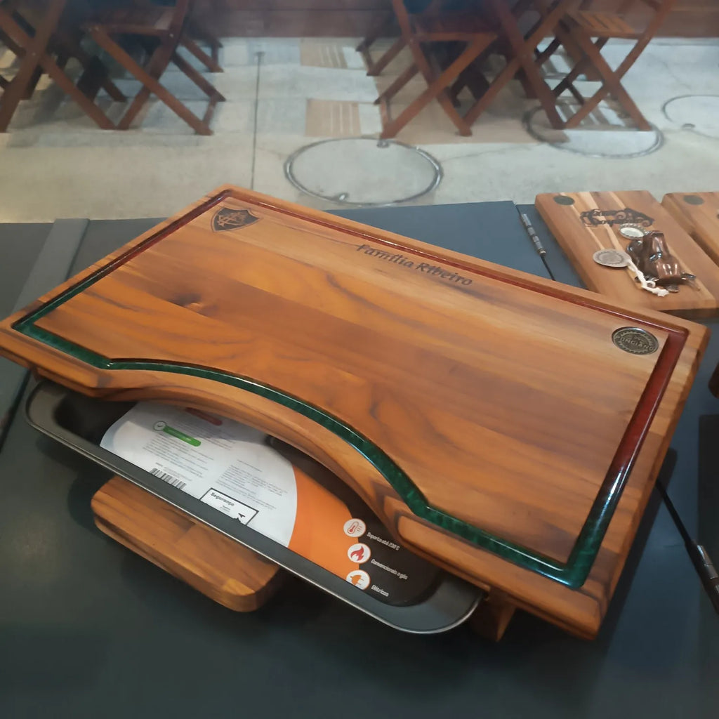 Tábua para Churrasco Smart com Gaveta Premium 45x30cm