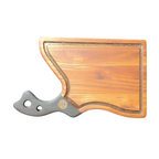 Tábua Califórnia Formato Cutelo Cabo Shou Sugi Ban