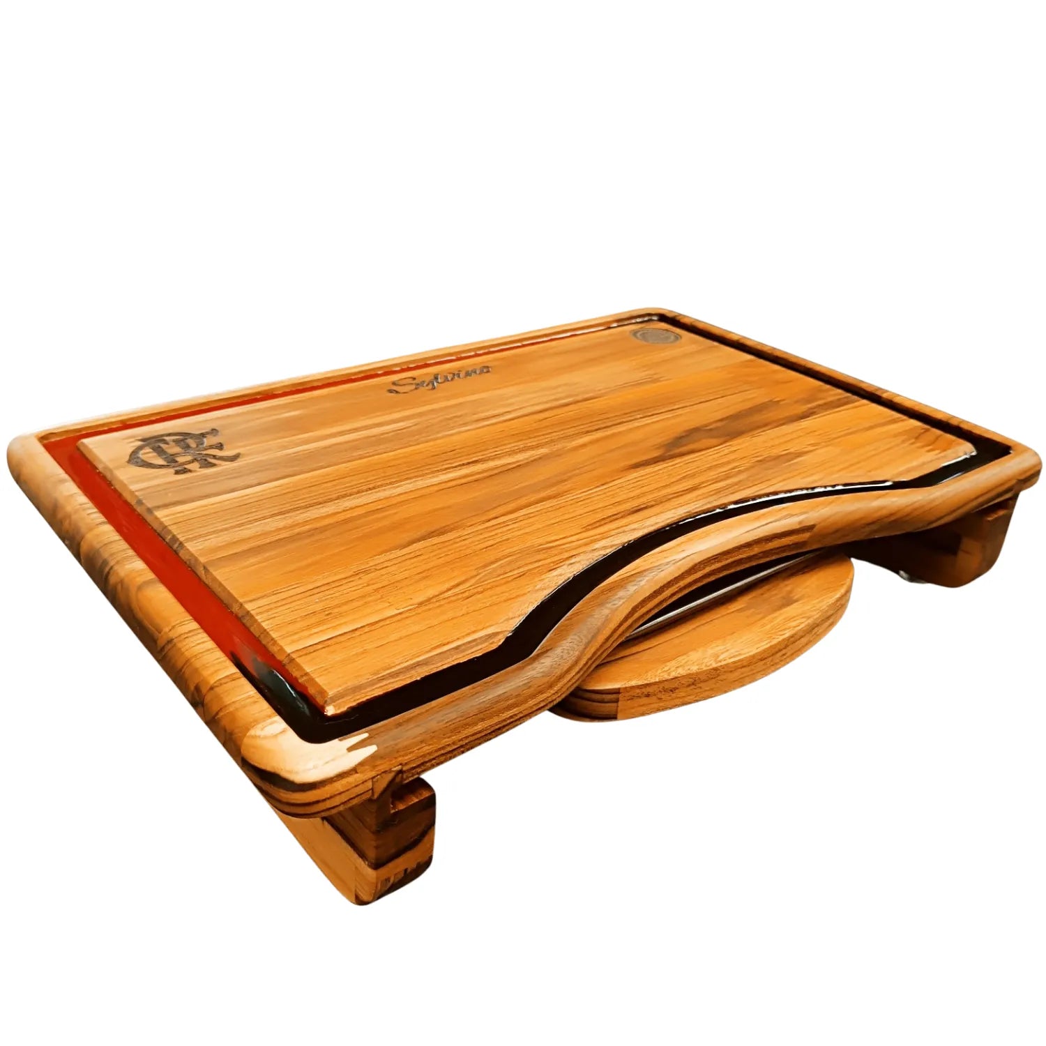 Tábua para Churrasco Smart com Gaveta Premium 45x30cm