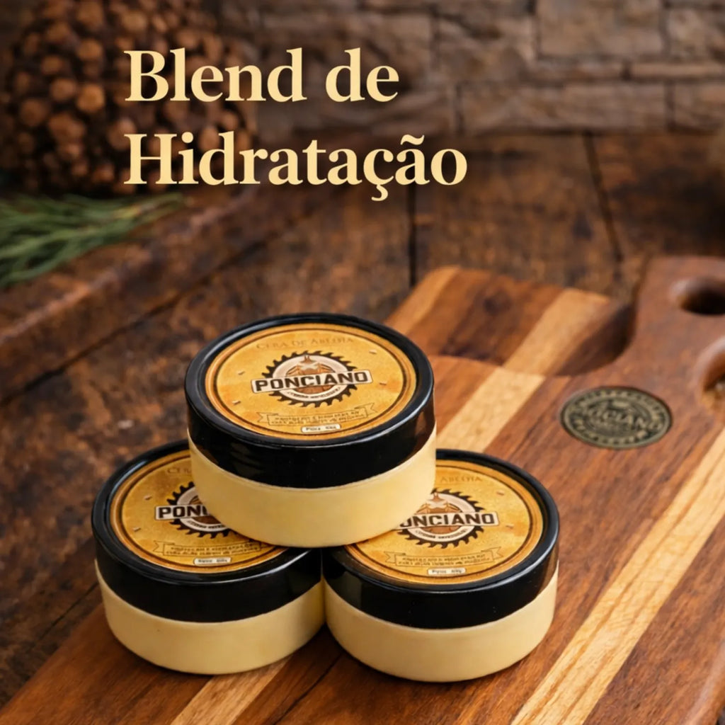 Blend de Hidratação Ponciano 60g - Cera de Abelha e Óleo Mineral