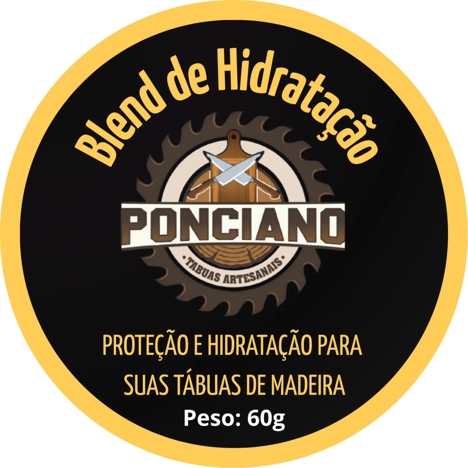 Blend de Hidratação Ponciano 60g - Cera de Abelha e Óleo Mineral