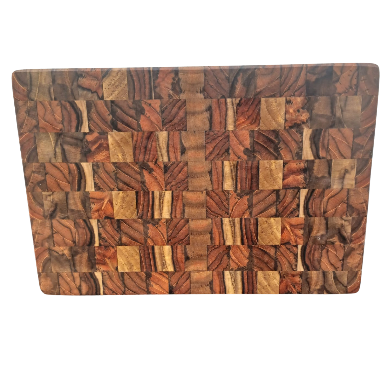 Mini Tábua de Corte Madeira Teca Invertida 30x20x3cm - End Grain