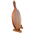 Tábua de servir Aurea, visão lateral, Teca, Ponciano.