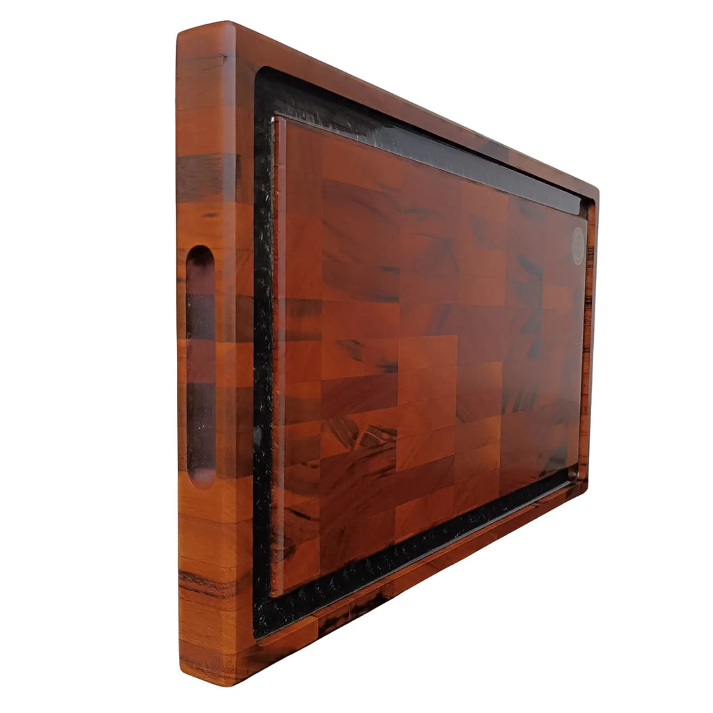 Tábua End Grain Imperial Black Ponciano - Muiracatiara com Resina