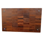 Tábua End Grain Imperador Ponciano - Madeira Cumaru com Resina