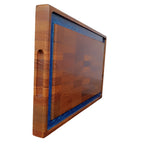 Tábua End Grain Imperador Ponciano - Madeira Cumaru com Resina
