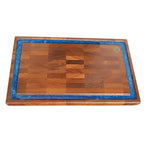 Tábua End Grain Imperador Ponciano - Madeira Cumaru com Resina