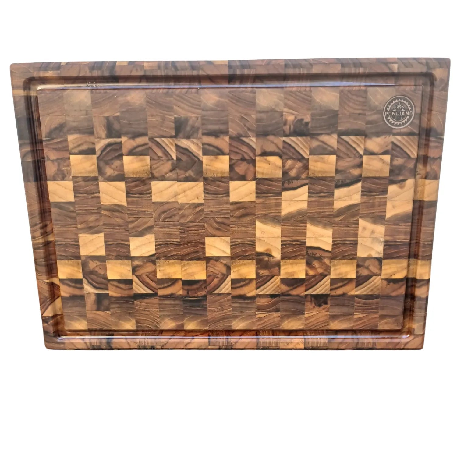 Tábua de Corte Ponciano Madeira Teca Invertida 40x29x2,5cm