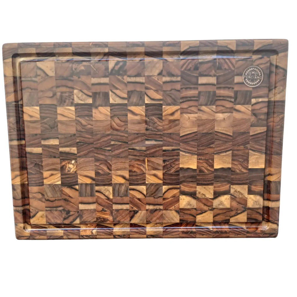 Tábua de Corte Ponciano Madeira Teca Invertida 40x29x2,5cm
