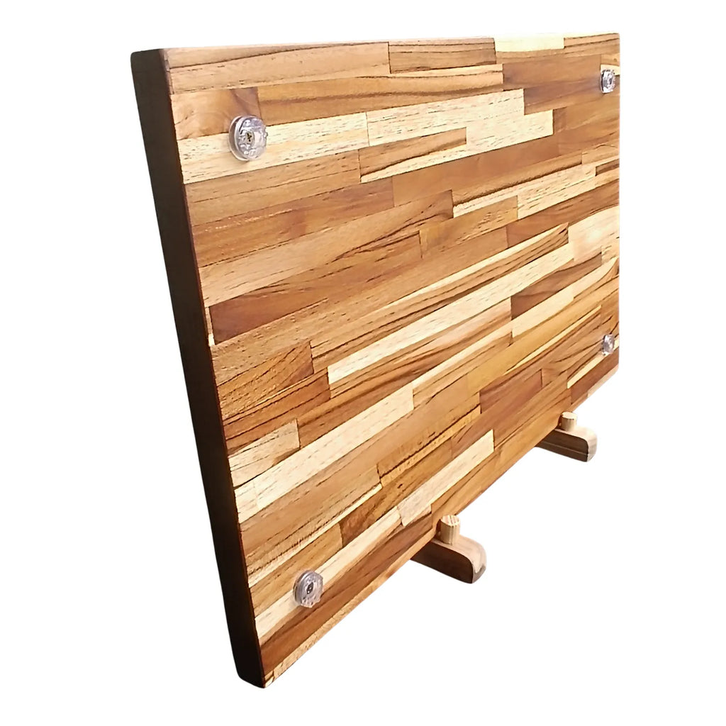 Tábua  Churrasco Texana, pezinhos de silicone, Teca, Ponciano